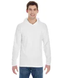 Comfort Colors 4900 Garment Dyed Hooded Long Sleev WHITE