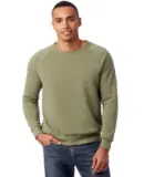 Alternative Apparel AA9575 Unisex Crew Neck Fleece in Eco tr army grn