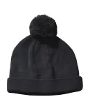 BX028 Big Accessories Knit Pom Beanie in Black