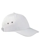 BA529 Big Accessories Washed Baseball Cap in White