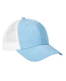 BA540 Big Accessories Sport Trucker Cap in Hth lt blu/ wht