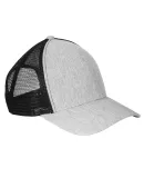 BA540 Big Accessories Sport Trucker Cap in Lt grey/ black