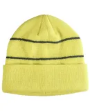 BA535 Big Accessories Reflective Beanie in Neon green