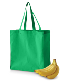 BE055 BAGedge 6 oz. Canvas Grocery Tote in Kelly green