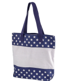 BE066 BAGedge 12 oz. Canvas Print Tote in Stars