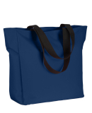 BE080 BAGedge Polyester Zip Tote in Navy