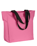 BE080 BAGedge Polyester Zip Tote in Pink