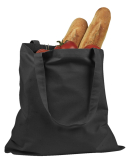 BE007 BAGedge 6 oz. Canvas Promo Tote in Black