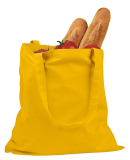 BE007 BAGedge 6 oz. Canvas Promo Tote in Yellow