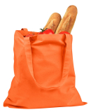 BE007 BAGedge 6 oz. Canvas Promo Tote in Orange