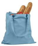 BE007 BAGedge 6 oz. Canvas Promo Tote in Sky blue