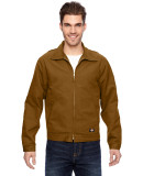 LJ539 Dickies 10 oz. Industrial Duck Jacket in Brown duck