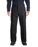 LP812 Dickies 7.75 oz. Industrial Flat Front Pant in Black _30