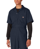 33999 Dickies 5 oz. Short Sleeve Coverall in Dk navy _3xl