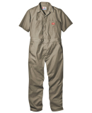 33999 Dickies 5 oz. Short Sleeve Coverall in Khaki _3xl