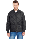 61242 Dickies 6 oz. Diamond Quilt Jacket in Black