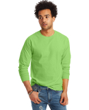 5586 Hanes® Long Sleeve Tagless 6.1 T-shirt - 558 in Lime