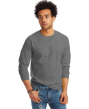 5586 Hanes® Long Sleeve Tagless 6.1 T-shirt - 558 in Smoke gray