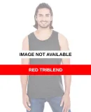 102C Threadfast Apparel Unisex Triblend Tank RED TRIBLEND