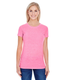 202A Threadfast Apparel Ladies' Triblend Short-Sle in Neon pink tribld