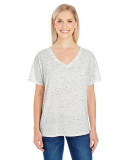 203FV Threadfast Apparel Ladies' Triblend Fleck Sh in Cream fleck