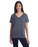 203FV Threadfast Apparel Ladies' Triblend Fleck Sh in Charcoal fleck