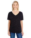 203FV Threadfast Apparel Ladies' Triblend Fleck Sh in Black fleck