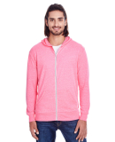 302Z Threadfast Apparel Unisex Triblend Full-Zip L in Neon pink tribld