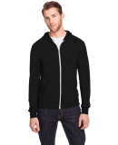 302Z Threadfast Apparel Unisex Triblend Full-Zip L in Solid blk trblnd