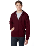 P180 Hanes® PrintPro®XP™ Full Zip Hooded Sweat in Maroon