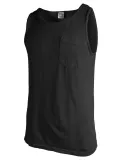 9330 Comfort Colors Adult Pocket Tank Top BLACK