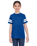 6137 LAT Jersey Youth Football Tee in Vn royal/ bd wht