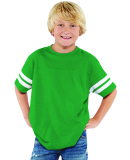 6137 LAT Jersey Youth Football Tee in Vn green/ bd wht