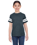 6137 LAT Jersey Youth Football Tee in Vn navy/ bld wht