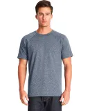 2050 Next Level Men's Mock Twist Raglan T-Shirt in Indigo