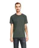 2050 Next Level Men's Mock Twist Raglan T-Shirt in Forest green