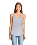 6338 Next Level Ladies' Gathered Racerback Tank in Heather gray