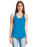 6338 Next Level Ladies' Gathered Racerback Tank in Turquoise