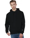 S1051 Champion Logo Reverse Weave Hoodie in Black