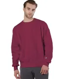 S1049 Champion Logo Reverse Weave Pullover in Cardinal