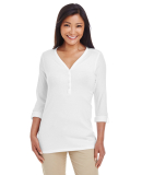 DP186W Devon & Jones Ladies' Perfect Fit™ Y-Plac in White