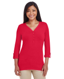 DP186W Devon & Jones Ladies' Perfect Fit™ Y-Plac in Red