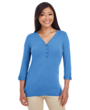 DP186W Devon & Jones Ladies' Perfect Fit™ Y-Plac in French blue