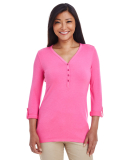 DP186W Devon & Jones Ladies' Perfect Fit™ Y-Plac in Charity pink