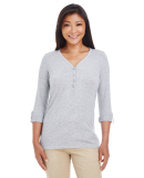 DP186W Devon & Jones Ladies' Perfect Fit™ Y-Plac in Grey heather