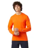 CC8C Champion Logo Long-Sleeve Tagless Tee in Orange