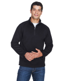 DG792 Devon & Jones Adult Bristol Sweater Fleece Q in Black