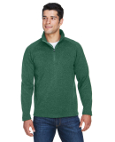 DG792 Devon & Jones Adult Bristol Sweater Fleece Q in Forest heather