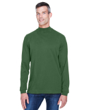 D420 Devon & Jones Adult Sueded Cotton Jersey Mock in Forest