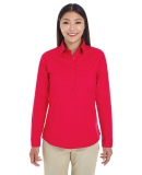 DP610W Devon & Jones Ladies' Perfect Fit™ Half-p in Red